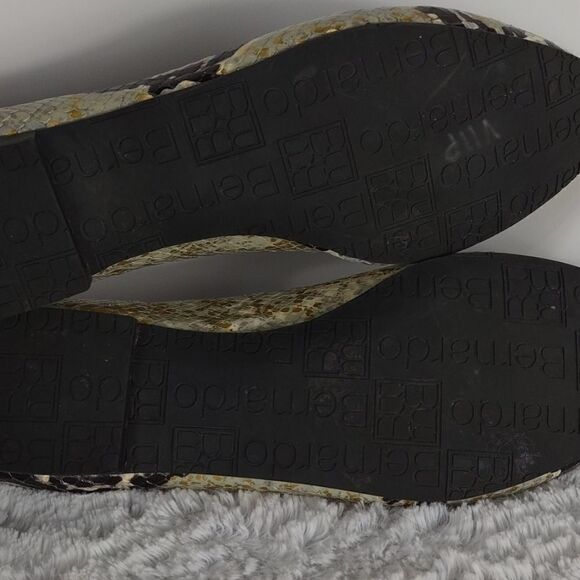 Bernardo Snakeskin Flats  - Picture 4 of 6